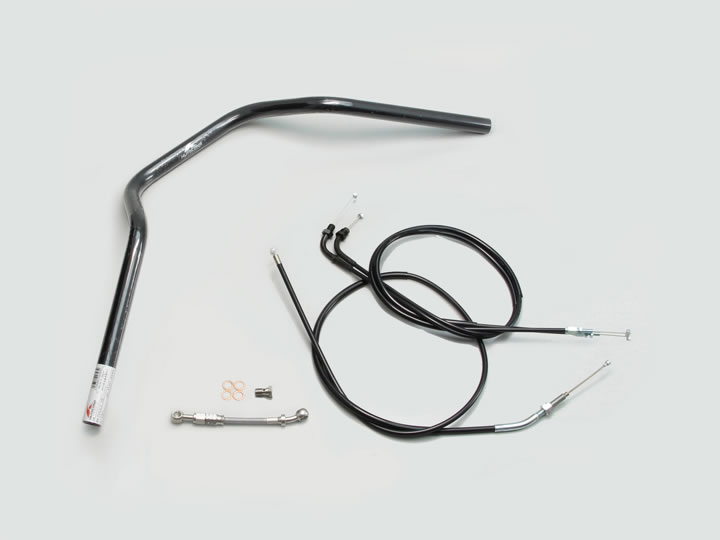 ハリケーン POLICE 3型 ハンドルSET CB400SB(14-21) NC42 ABS車 ブラック H026-067B|t-joy
