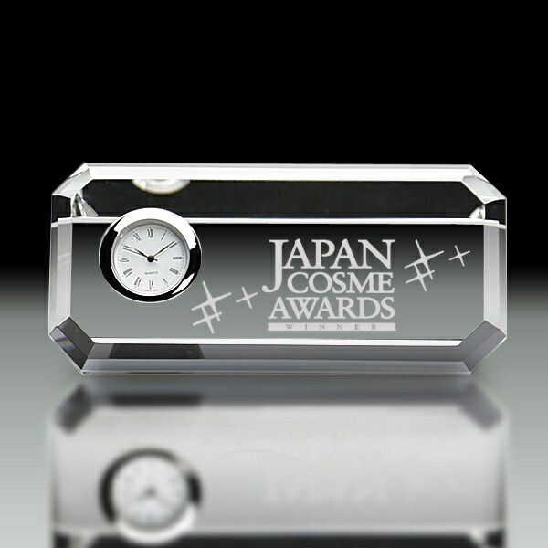 【全品10倍！】ポイントup中-クリスタル時計 SP-DT-8　時計色： | トロフィー クリスタル 優勝 ガラス バスケ サッカー 野球 ゴルフ スポーツ 表彰 名入れ 卒業 卒団 記念品 景品 コンペ MVP 高級 おしゃれ キレイ モダン
