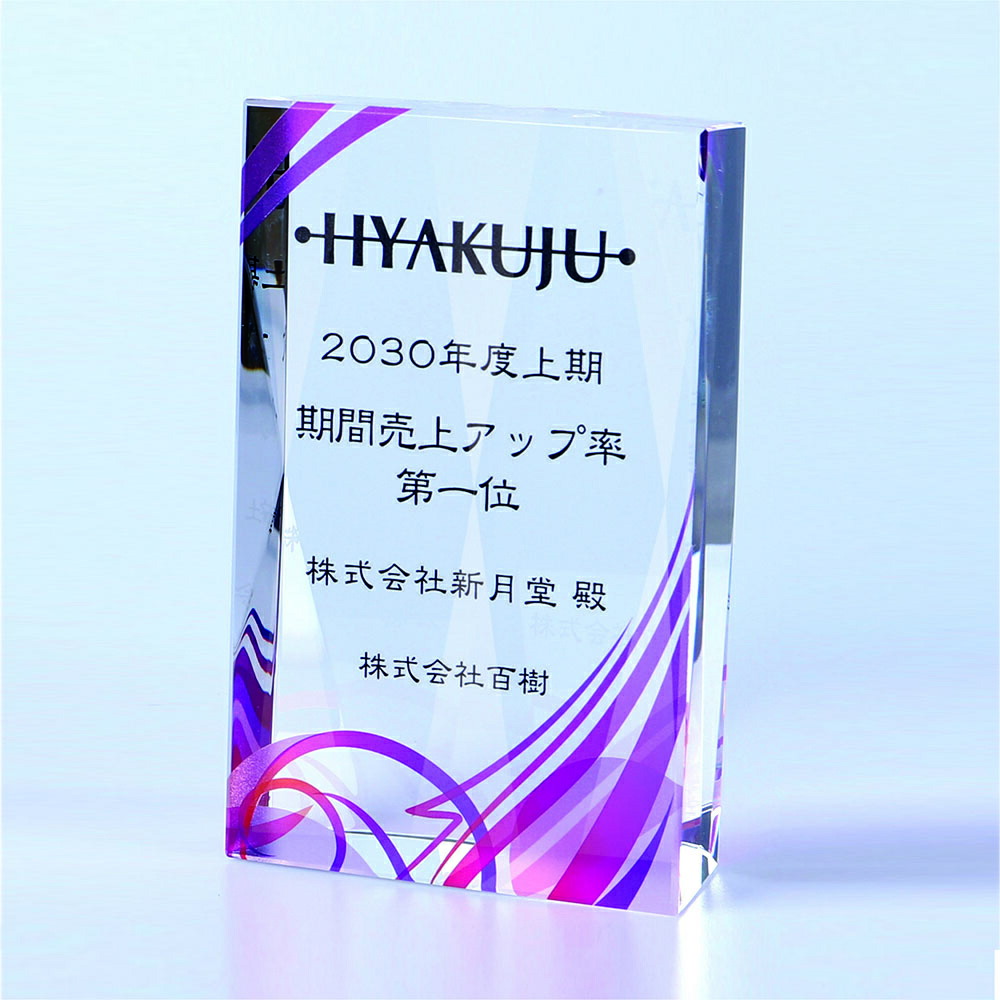 【全品10倍!】ポイントup中-ラファエロクリスタルトロフィーW-ZKG-1159 A | トロフィー 楯 表彰楯 高級 シンプル 金 銀 ゴールド シルバー オシャレ ゴージャス 優勝 スポーツ 大会 記念 プレゼント かっこいい ゲーム 表彰品 名入れ 写真 印刷|トロフィー生活(立川徽章)