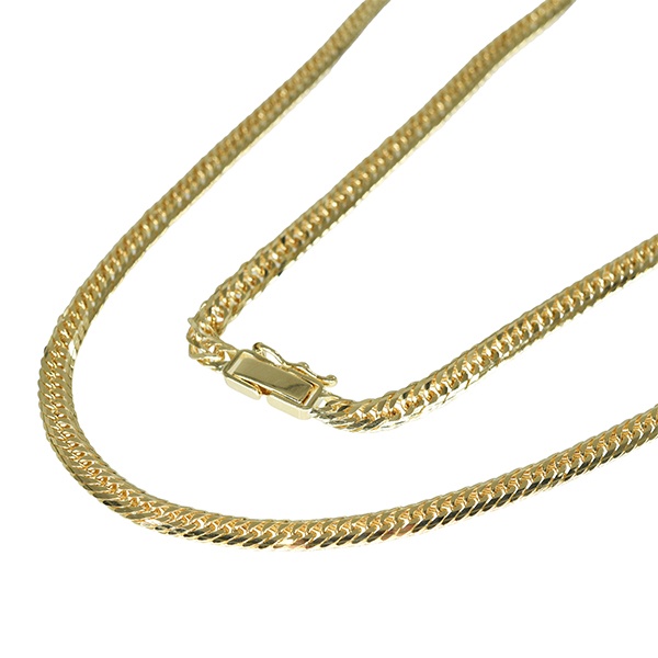 貨物輸送無料・返品可♪喜平首飾り 14面トリプル 20.7g 約50珊 宝飾品 K18 黄色ゴールド A- 約20g級 【中古】