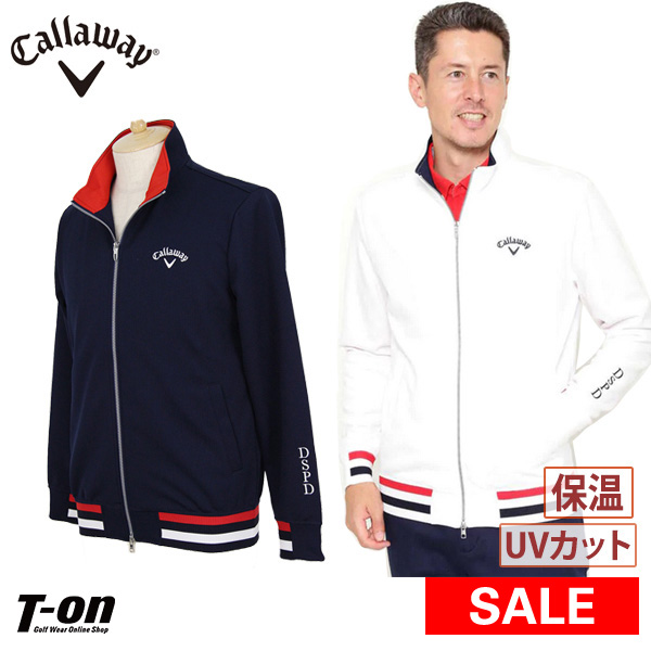 キャロウェイ アパレル キャロウェイ ゴルフ Callaway Apparel メンズ ブルゾン Uvカット 保温 ストレッチ トリコロール配色ライン ロゴ刺繍 ウィズ ドビーフルジップスウェット ジャージ 送料無料 19 秋冬 新作 ゴルフウェア ｔ ｏｎ ティーオン19 Sinacova