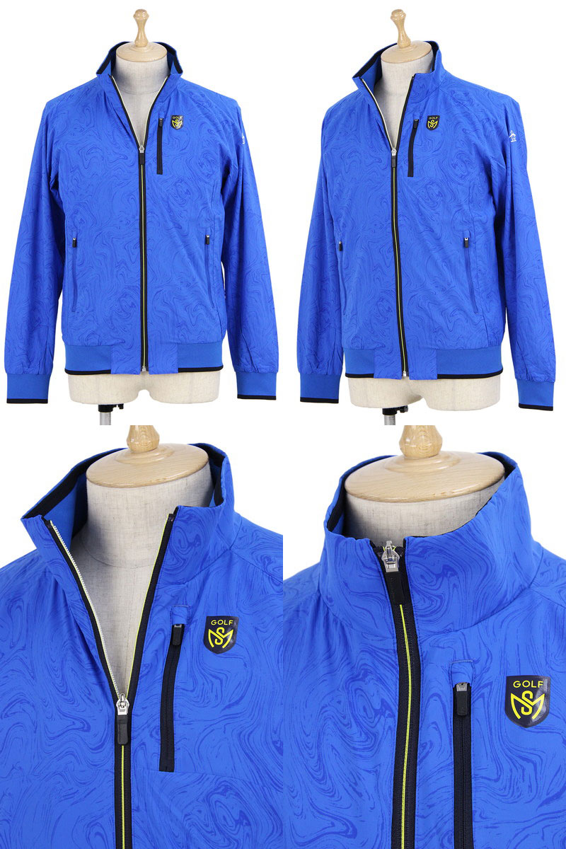 マンシングウェア Munsingwear メンズ ブルゾン 撥水 ストレッチ メッシュ裏地付き マーブル柄 M~3Lまでご用意 2019 春夏 新作 ゴルフウェア マンシングウェア Munsingwear メンズ ブルゾン 撥水 ストレッチ メッシュ裏地付き マーブル柄 M~3Lまでご用意 2019 春夏 新作 ゴルフウェア