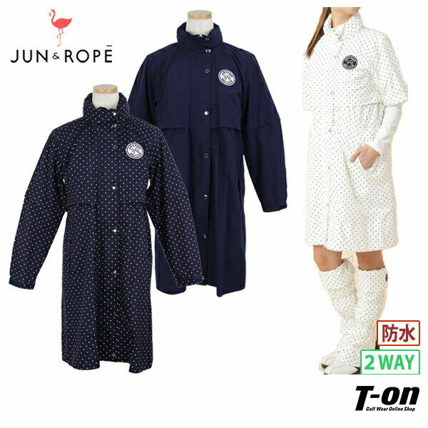 15 Off 送料無料 ジュンアンドロペ 13 00迄 15 Off タイムセール3 22 ジュン ロペ Jun Rope レインウェア レディース ストレッチ ストレッチ Sale レインワンピース レインコート フード付き 半袖にもなる 送料無料 ゴルフウェア ｔ ｏｎ ティー