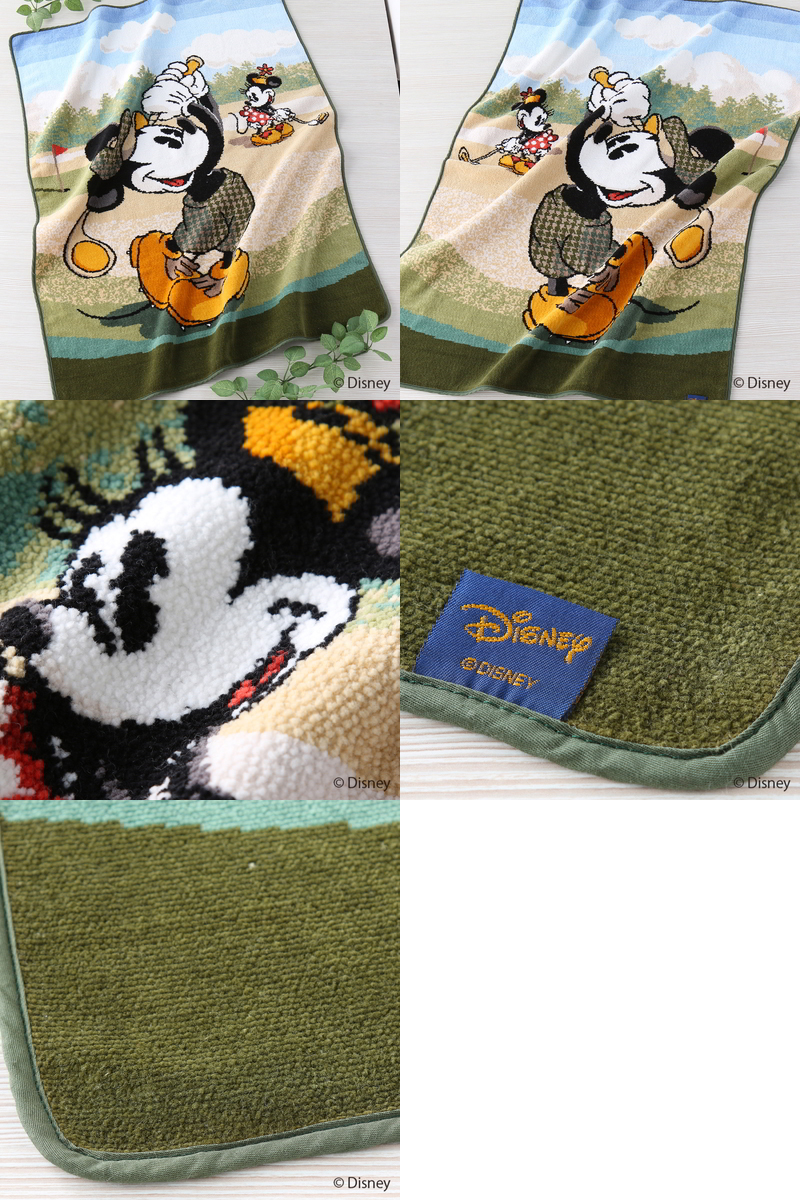 ディズニー Disney 上質コットン素材 レディース メンズ ミッキーamp ミニーゴルフ バスタオル シェニール織り タオル