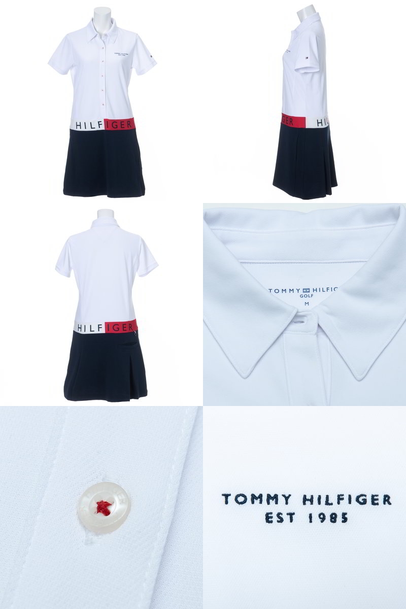 ゴルフ Hilfiger トミー Golf 日本正規品 レディース ワンピース シグネチャーflagワンピース ゴルフウェアスポーツ アウトドア フラッグ配色 Tommy Hilfiger ボックスプリーツ 小さいサイズ有り ティーオン ワンピース ゴルフウェア ロゴプリント ｔ ｏｎ 21