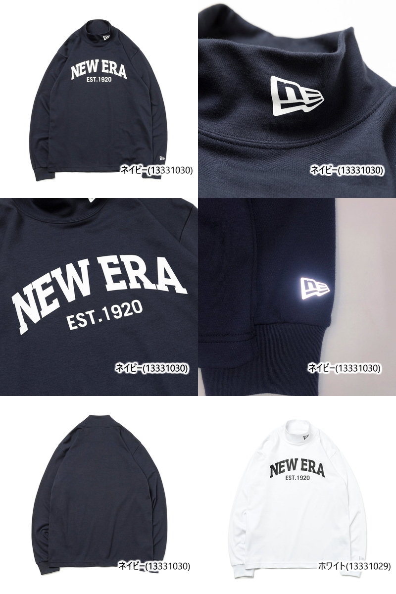 ニューエラ ゴルフ NEW ERA 日本正規品 メンズ ハイネックシャツ 長袖 モックネックシャツ 吸汗速乾 ストレッチ アーチロゴプリント 3Lまで  2022 秋冬 新作 ゴルフウェア 【SALE／96%OFF】