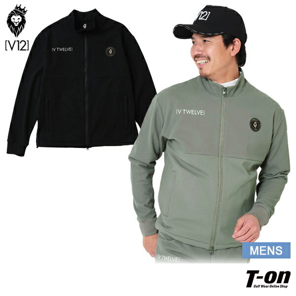 【新品】ヴィトゥエルヴ　ジップアップブルゾン　黒　メンズ　Lサイズ V12 - TEAM BLOUSON | ジップアップブルゾン | ブラック