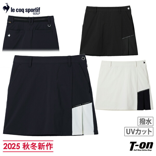 le coq sportif ゴルフ レディース プリーツスカート 黒　M le coq sportif GOLF セール 公式 ルコックスポルティフ ゴルフ