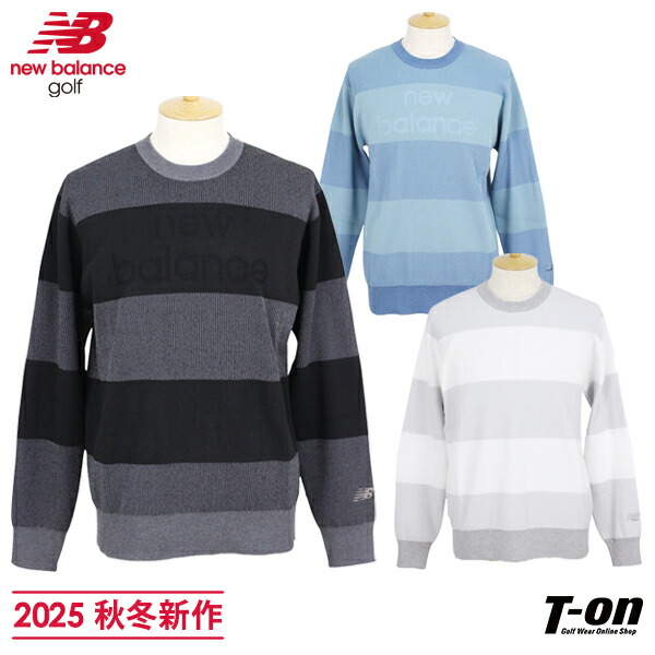 ニューバランス ゴルフウェア 長袖セーター 秋 冬 CREW NECK KNIT PULLOVER 0123270004 メンズ New Balance ニューバランス ゴルフウェア 長袖セーター 秋 冬 CREW NECK