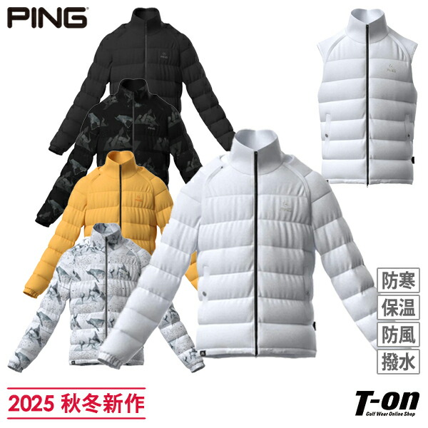 楽天市場】ピン PING メンズ ブルゾン 中綿ブルゾン キルティングノー