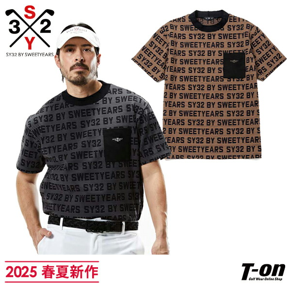 ゼロハリバートン】人気ロゴネーム×カモフラ柄総柄 半袖ゴルフ