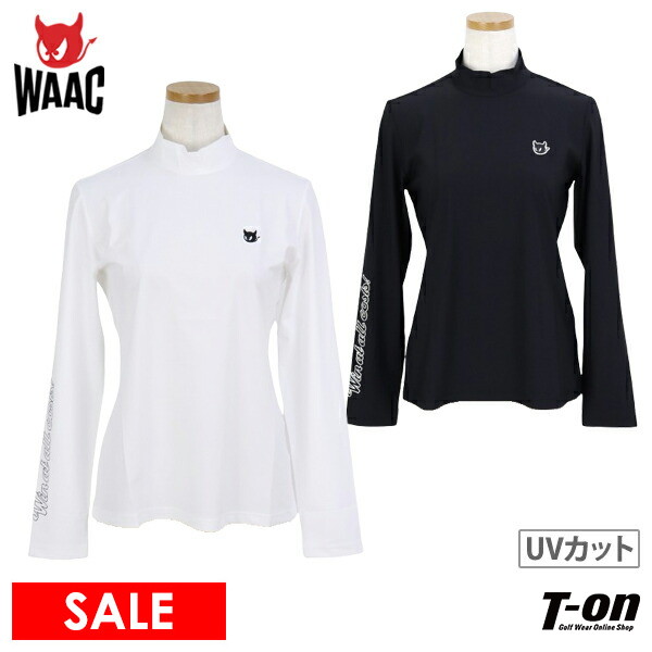 美品　WAAC ワック　長袖モックネックストレッチ　ニットサイズ1 ブラック MENS ハイゲージカノコ 長袖モックネック ライトブルー/072242010