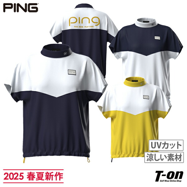 楽天市場】ピン PING レディース ポロシャツ 半袖 ハーフジップ