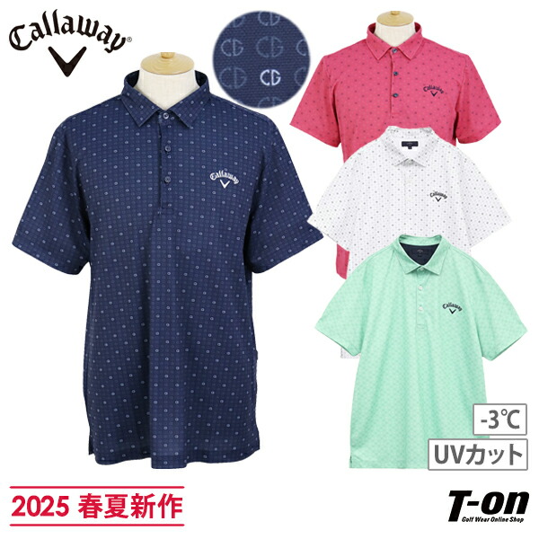 Callaway キャロウェイレッドレーベル 長袖シャツ レッド×白