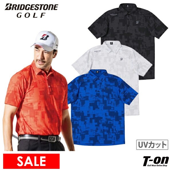 BRIDGESTONE - BRIDGESTONE ブリヂストンゴルフ ポロシャツ 半袖 ゴルフ ウェア BRIDGESTONE GOLF ブリヂストン ゴルフ 半袖 ポロシャツ B-01
