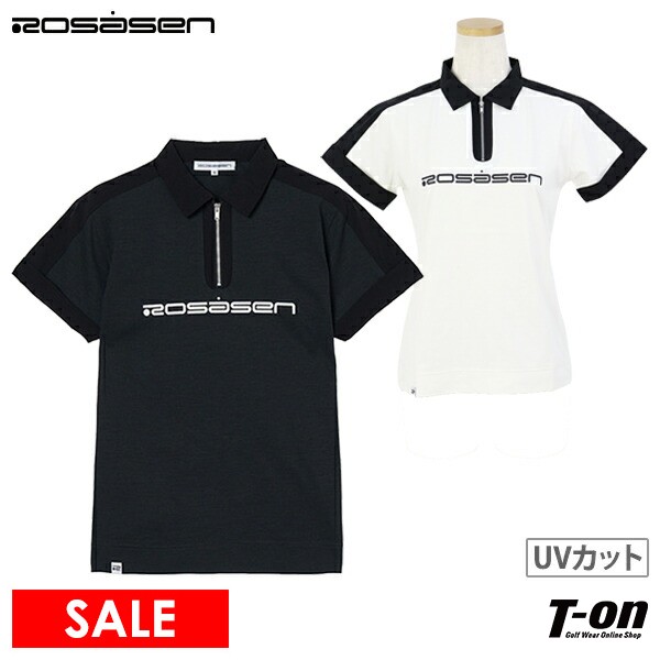 なつ ロサーセン ROSASEN ジップアップ 半袖ポロシャツ <br>レディス