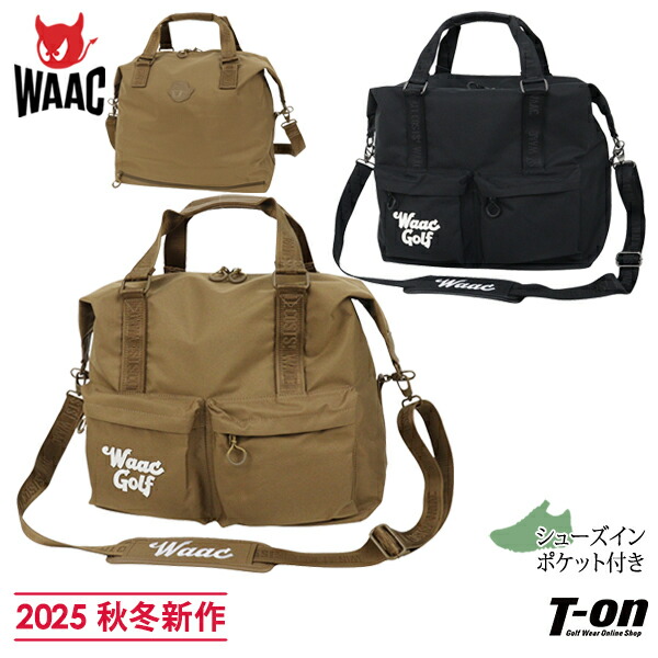 楽天市場】WAAC ワックユニセックス ボストンバッグ ブラックUNISEX