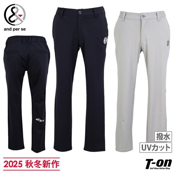 other - アンパスィ ゴルフ スポーツウエア パンツ ストレッチ ロング 紺 ネイビー M and per se 【40％OFF！セール！】アンパスィ/and (春夏モデル