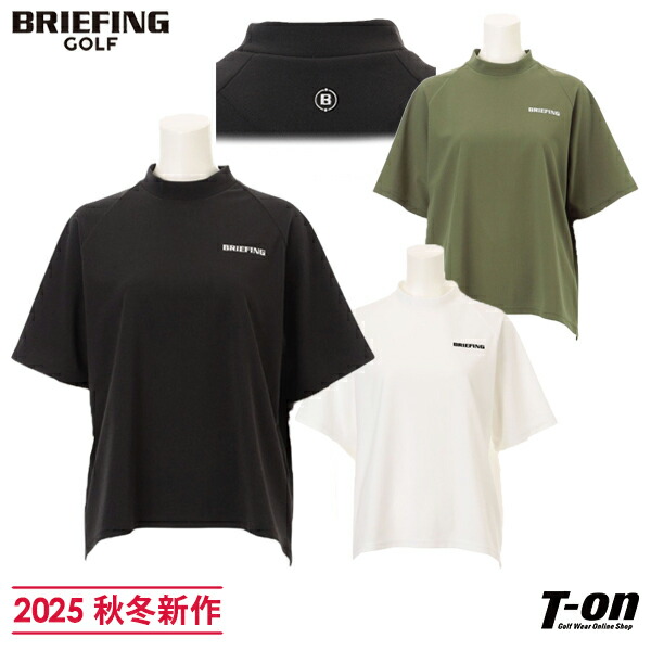 BRIEFING GOLF レディース　CL JQ ロゴ　モックネック半袖 BRIEFING GOLF レディース CL JQ ロゴ モックネック半袖（t
