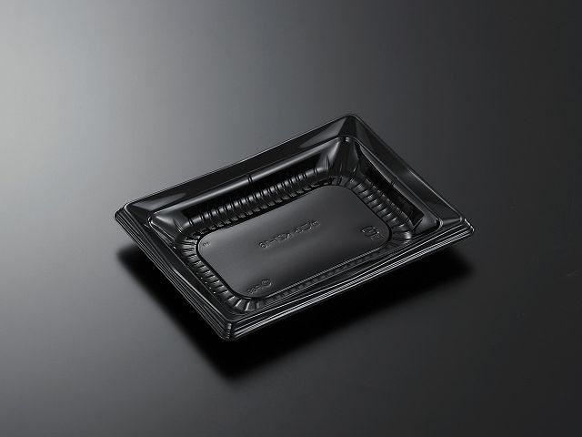 フードパック CTかこみ K21-16 黒-BK 身L 【800枚本体蓋セット】 CTかこみ K2116 惣菜容器 テイクアウト容器 おしゃれ 使い捨て