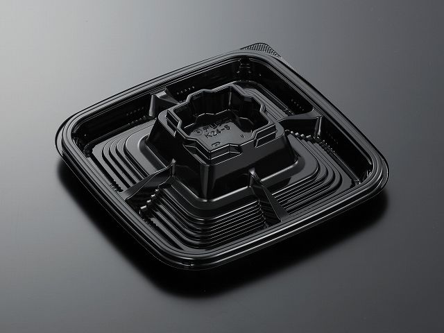 オードブル入れもの HSデリデコ K24-5 黒-BK 360枚入り口・入口 本体蓋仕掛ける 寄りあい皿 持ち帰り