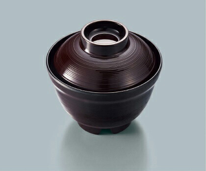 メラミン 食器 10個 はけ目汁椀溜内黒 食洗器 耐久 MB-790TUK
