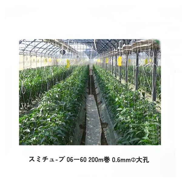 【5巻セット】スミチューブ 06-60 200m巻 0.6mm直径大孔 6cm千鳥 畑作 農業 農業用 専用 部品 パーツ WB1035 住化農業資材