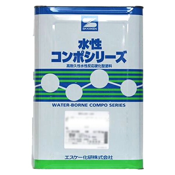 水溶性弾力性コンポウレタン 16kg パステル色 白 外壁えの具 エスケー SK 塗装用品-塗料缶・ペンキ-DIY・工具
