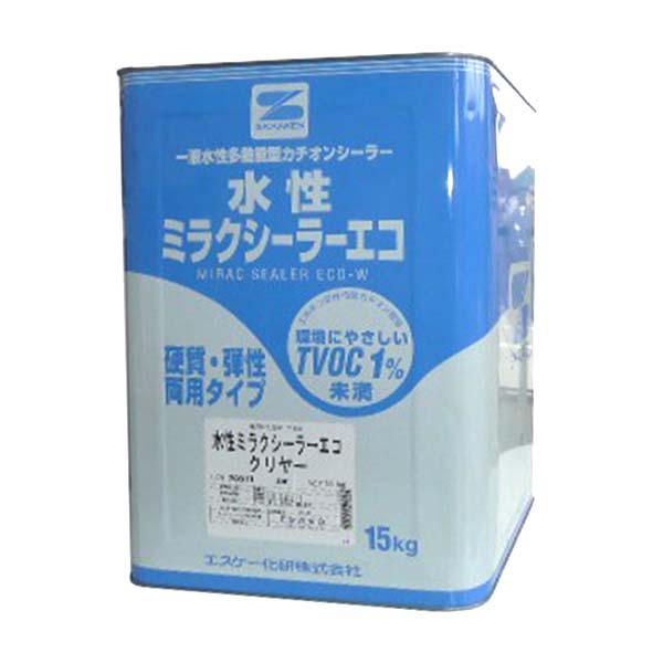 水性ミラクシーラーエコクリヤー 15kg クリヤー エスケー SK