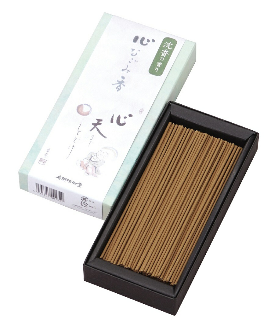 【60箱書き割り 】心なごみ香 沈香 70g 中薔薇 有煙 お覚悟 御盆 忌中 5-15 御勤め用 まとめ買い 大静電容量