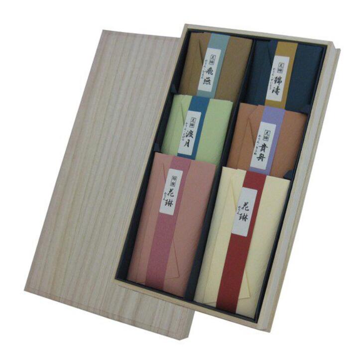 【22箱セット 】かりん物語 桐箱 6入り （花琳・特撰花琳・渡月・貴舟・飛燕・瑞涛） ご進物用 ＃5022 業務用 まとめ買い 大容量