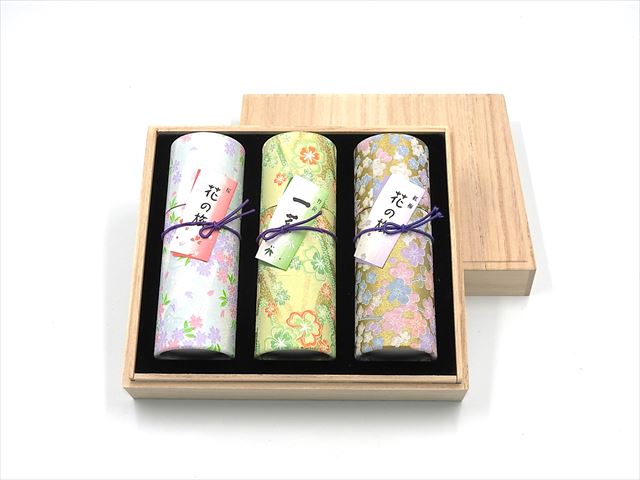 【3箱セット 】花くらべ 桜・一葉・紅梅 桐箱入り 玉初堂 15-7 線香 詰め合わせ 進物 ギフト お盆 初盆 喪中 墓参り