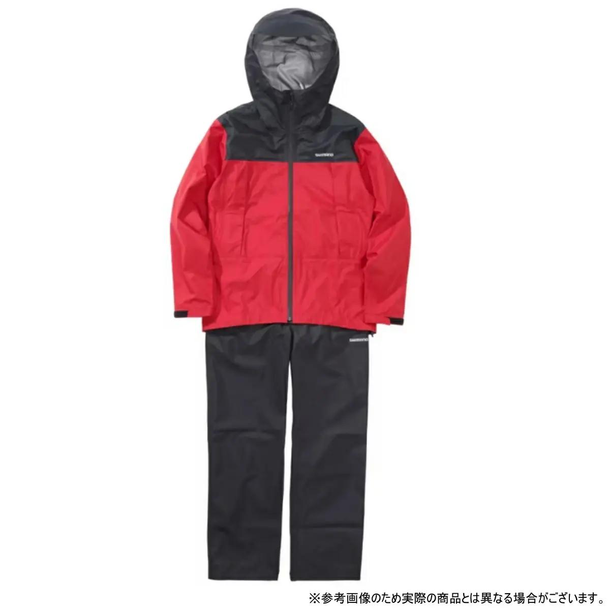 シマノ(SHIMANO)  3座標軸 レインスーツ RA-047X 赤いこと L大きさ