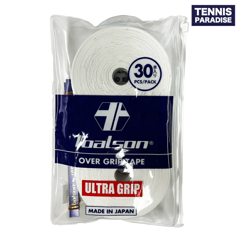 TOALSON トアルソン 庭球 グリップテープ オーバーグリップ ウルトラ手持ち部分30PK / ULTRA GRIP (30本入) (1ETG057) 白いこと・黒いこと