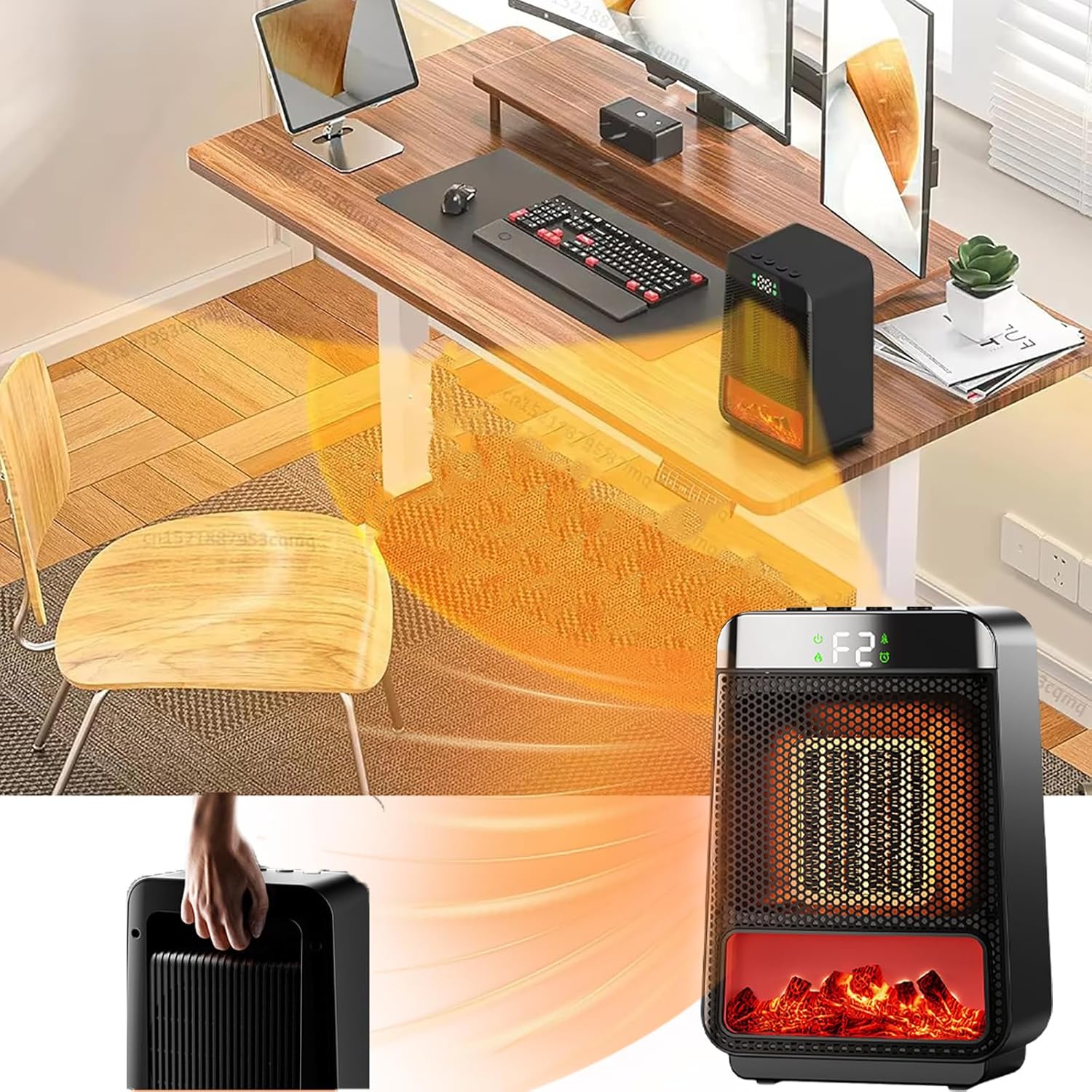 楽天市場】暖炉風ヒーター LUNON ルノン 暖炉型ヒーター セラミック