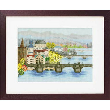 ししゅうキット　世界遺産と世界の風景から　カレル橋　7210　(取り寄せ品)　(メール便可)