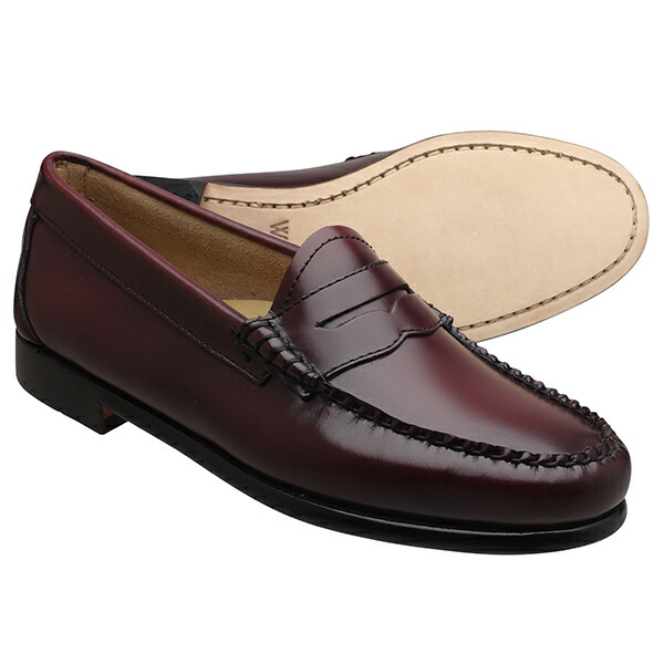 GH BASS ローファー　ワインレッド 美品】G.H.BASS ジーエイチバス コインローファー 本革 ワイン