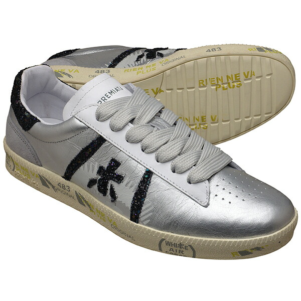 【返品取り替えっこ可】PREMIATA プレミアータ ANDY D アンディ 3908 SILVER しろがね色 レディース スニーカー