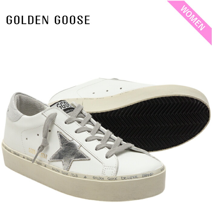 (ゴールデングース) GOLDEN  HI STAR スニーカー F000329 Women's Hi Star sneakers with silver heel tab | Golden Goose
