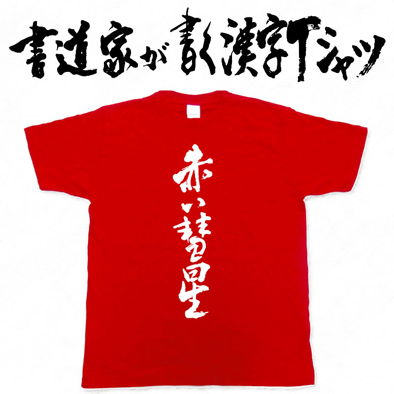 楽天市場 赤い彗星 縦書 書道家が書く漢字tシャツ おもしろtシャツ 野球 本物の筆文字を使用したオリジナルプリントtシャツ 和柄漢字tシャツ 今ならオリジナルtシャツ2枚以上で 送料無料 名入れ 誕生日プレゼント 楽ギフ 名入れ Pt1 Tシャツ