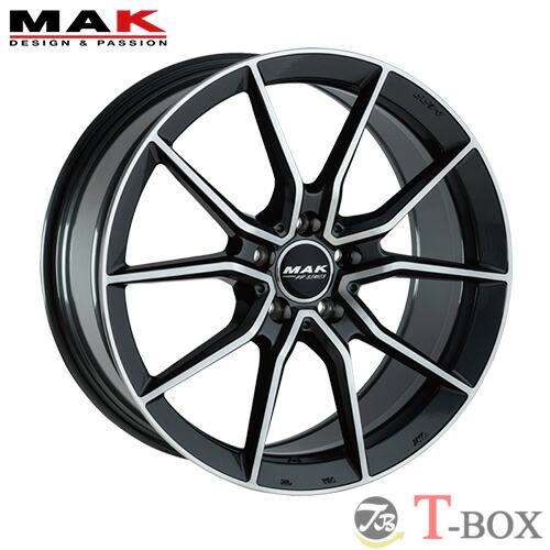 単品1本価格 19インチ 9.0J 5/112 MAK マック ARGENTO FF アルジェント エフエフ ガンメタリックミラー (GM) CLA 45AMG(C118/X118)