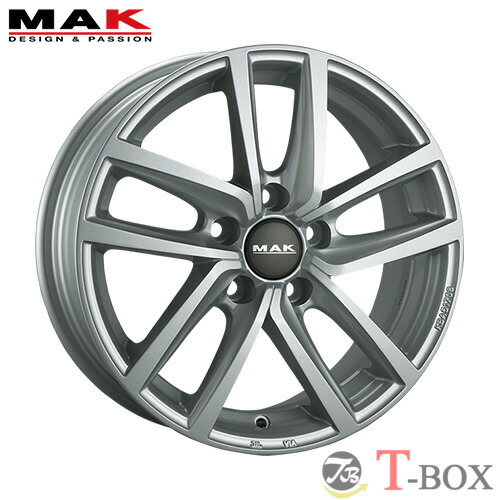 4本セット価格 17インチ 7.0J 5/100 MAK マック DRESDEN ドレスデン シルバー (S) T-CROSS アウディA1(GB)