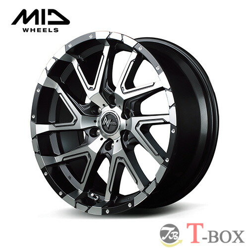 単品1本価格 20インチ 8.5J 6/139.7 MARUKA マルカ NITRO POWER DERINGER ナイトロパワー デリンジャー セミグロスブラックポリッシュ/フランジピアスドリルド (SBP)