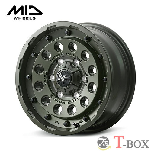 4本セット価格 16インチ 6.5J 6/139.7 MARUKA マルカ NITRO POWER H12 SHOTGUN Tactical Edition ナイトロパワー H12ショットガン タクティカルエディション セミグロスODグリーン (SOG)