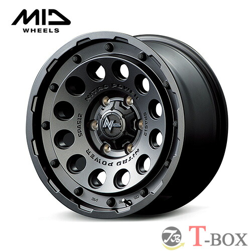 4本セット価格 15インチ 6.0J 6/139.7 MARUKA マルカ NITRO POWER H12 SHOTGUN ナイトロパワー H12 ショットガン バレルブラック (BB)