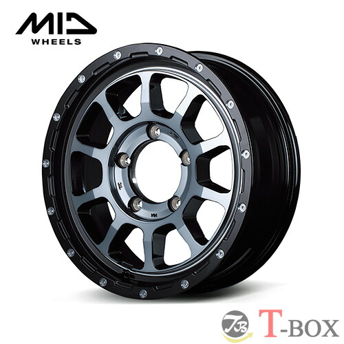 4本セット価格 16インチ 6.0J 5/139.7 MARUKA マルカ NITRO POWER M10 PERSHING ナイトロパワー M10 パーシング ブラック/DC+マシニング/ブラッククリア (BK)