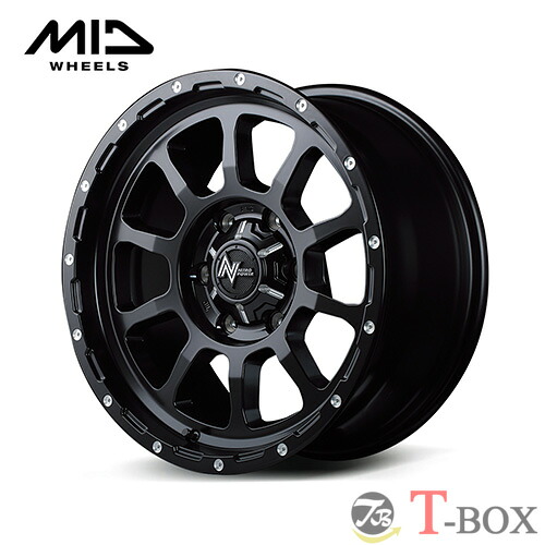 4本セット価格 16インチ 6.5J 6/139.7 MARUKA マルカ NITRO POWER M10 PERSHING ナイトロパワー M10 パーシング セミグロスブラック/マシニング (SB)