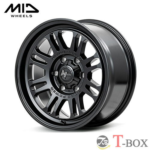 4本セット価格 17インチ 6.5J 6/139.7 MARUKA マルカ NITRO POWER M16 ASSAULT ナイトロパワー M16 アサルト セミグロスブラック (SB)