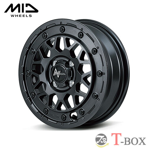 4本セット価格 14インチ 4.5J 4/100 MARUKA マルカ NITRO POWER M29 STINGER ナイトロパワー M29 スティンガー バレルブラック (BB) ｜T-BOX Auto Parts