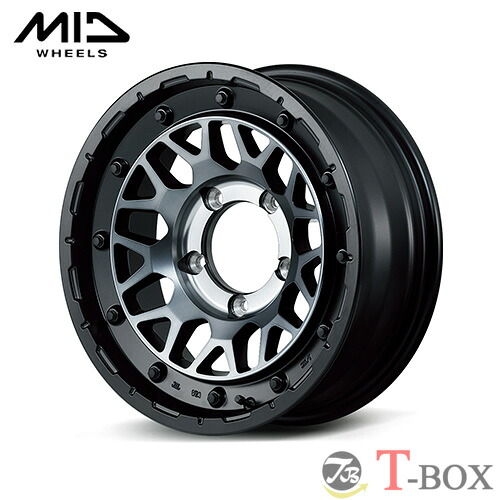 4本セット価格 16インチ 6.0J 5/139.7 MARUKA マルカ NITRO POWER M29 STINGER ナイトロパワー M29 スティンガー セミグロスブラッククリア (SB)
